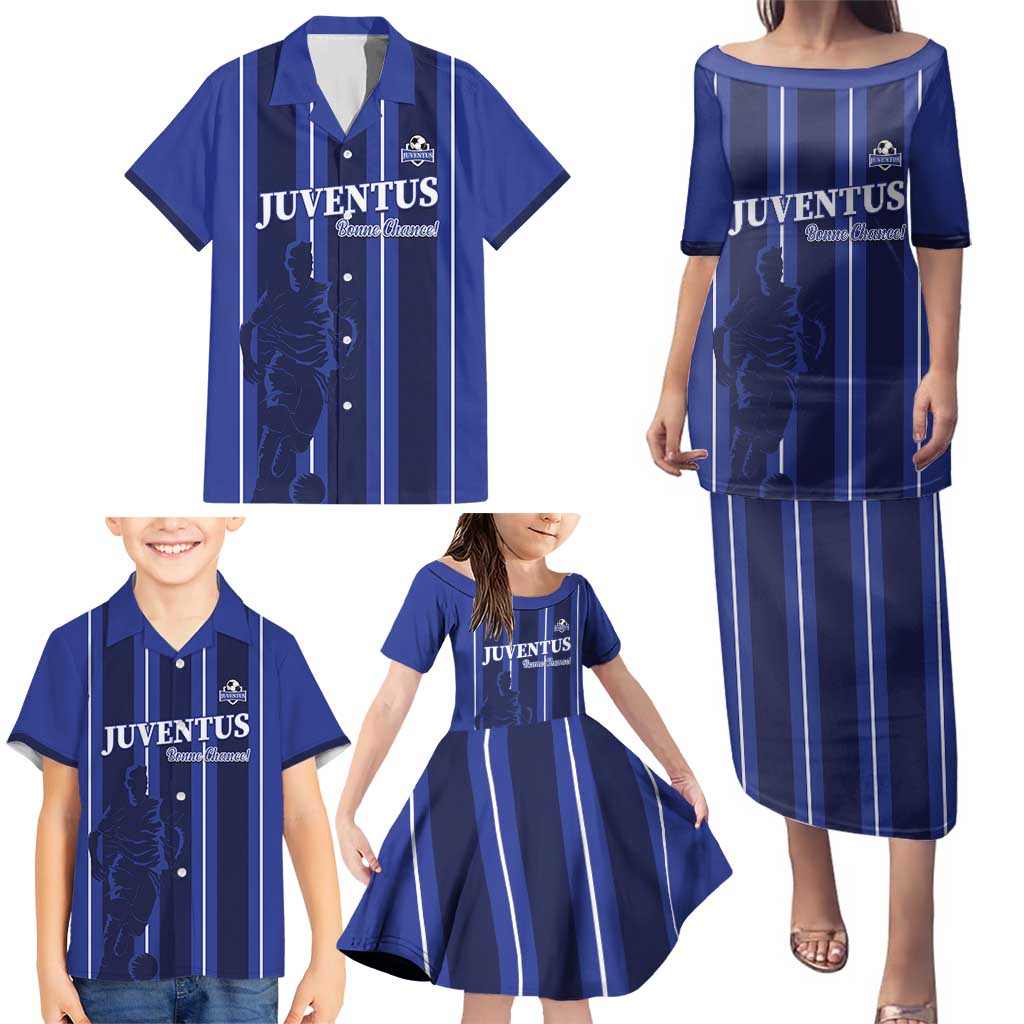 Solo Haiti Football Custom Family Matching Puletasi and Hawaiian Shirt Bonne Chance Les Cayes - Wonder Print Shop