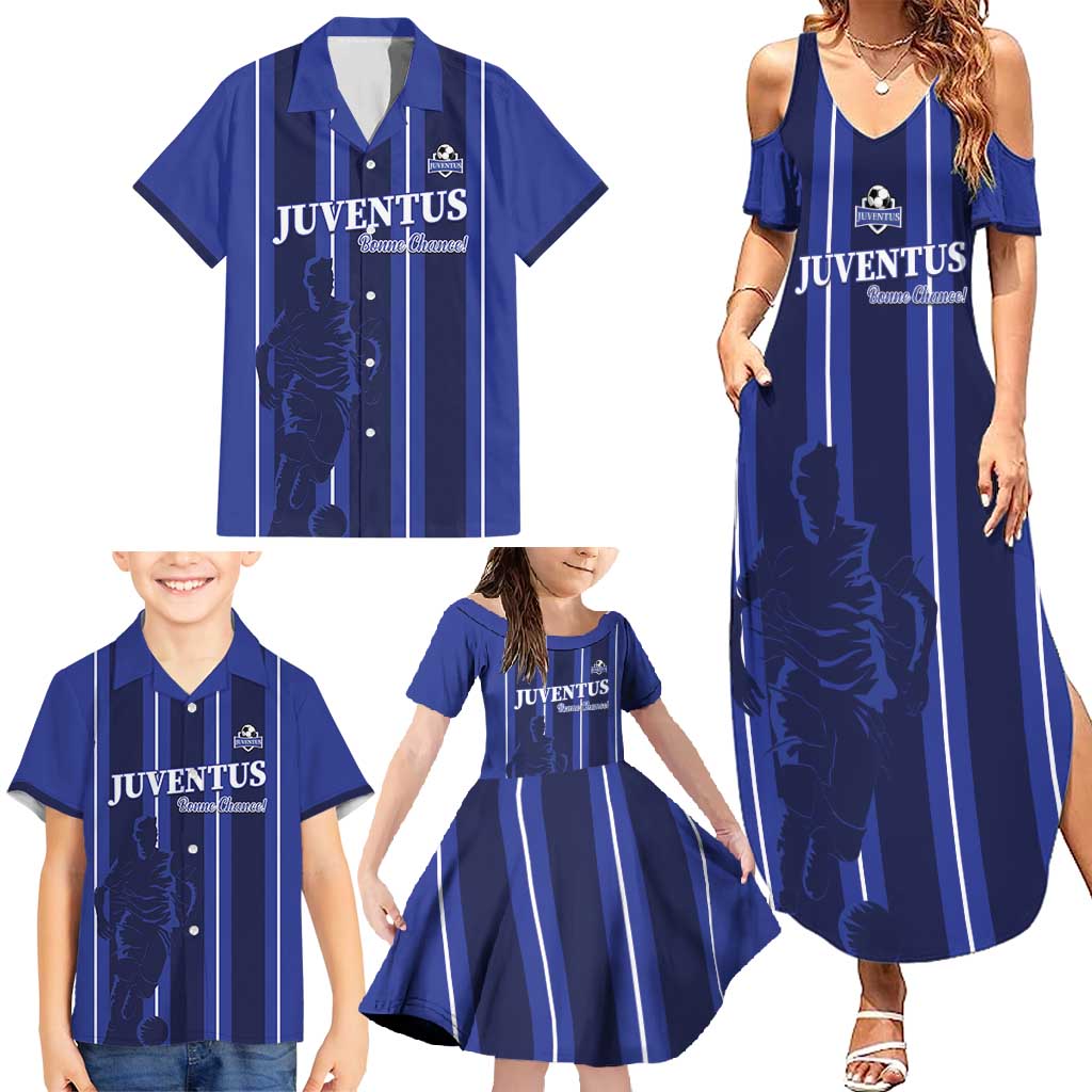 Solo Haiti Football Custom Family Matching Summer Maxi Dress and Hawaiian Shirt Bonne Chance Les Cayes - Wonder Print Shop