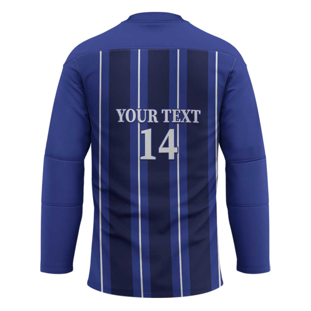 Solo Haiti Football Custom Hockey Jersey Bonne Chance Les Cayes - Wonder Print Shop