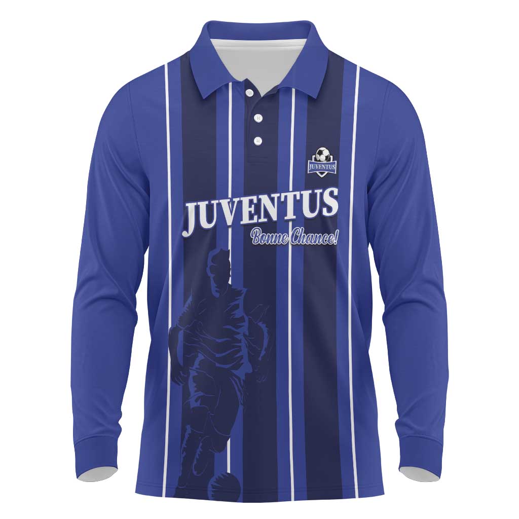 Solo Haiti Football Custom Long Sleeve Polo Shirt Bonne Chance Les Cayes - Wonder Print Shop