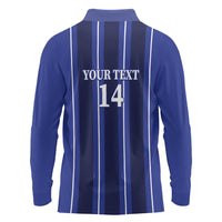 Solo Haiti Football Custom Long Sleeve Polo Shirt Bonne Chance Les Cayes - Wonder Print Shop