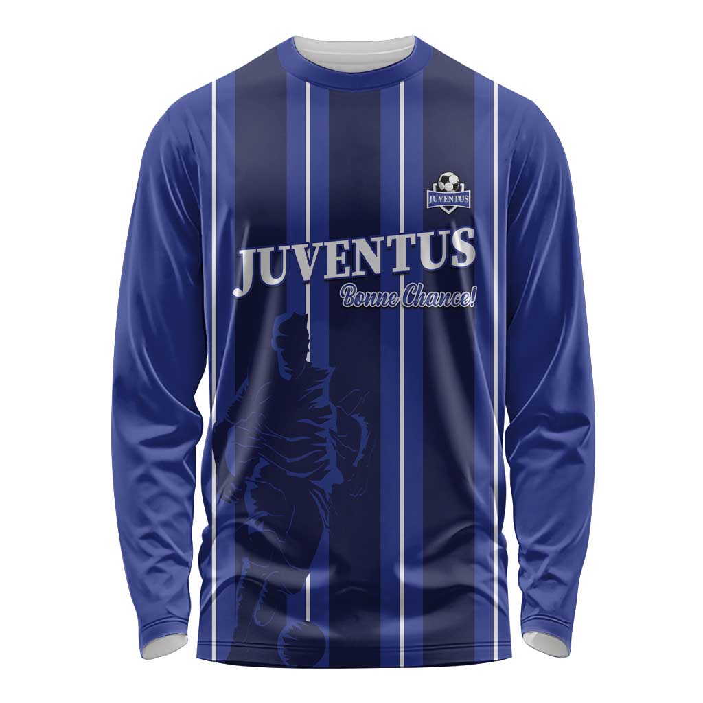 Solo Haiti Football Custom Long Sleeve Shirt Bonne Chance Les Cayes - Wonder Print Shop