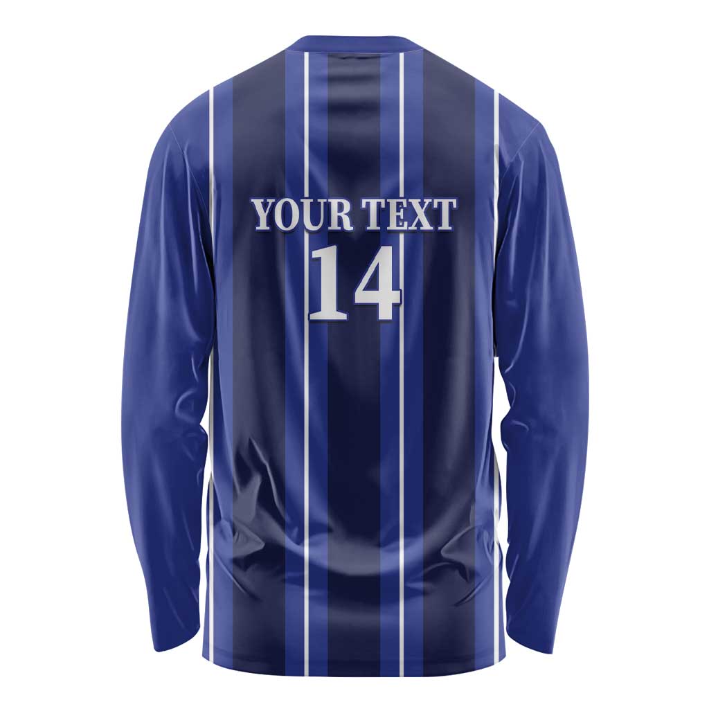 Solo Haiti Football Custom Long Sleeve Shirt Bonne Chance Les Cayes - Wonder Print Shop