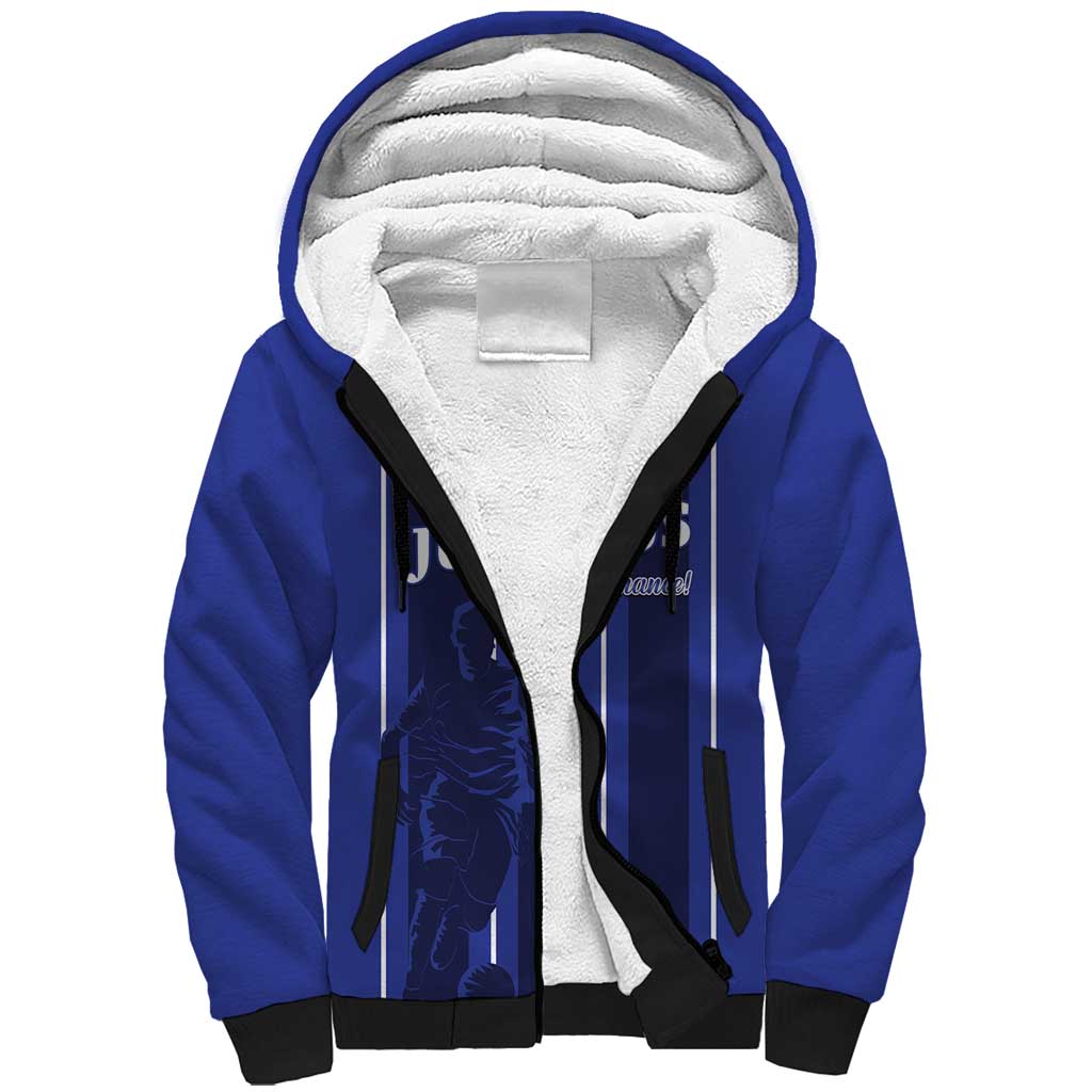 Solo Haiti Football Custom Sherpa Hoodie Bonne Chance Les Cayes - Wonder Print Shop