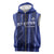 Solo Haiti Football Custom Sleeveless Zip Hoodie Bonne Chance Les Cayes - Wonder Print Shop