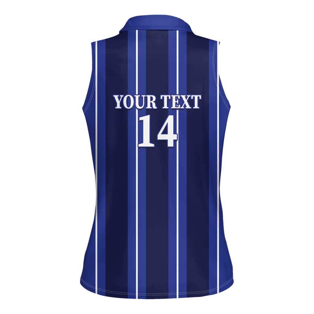 Solo Haiti Football Custom Women Sleeveless Polo Shirt Bonne Chance Les Cayes - Wonder Print Shop