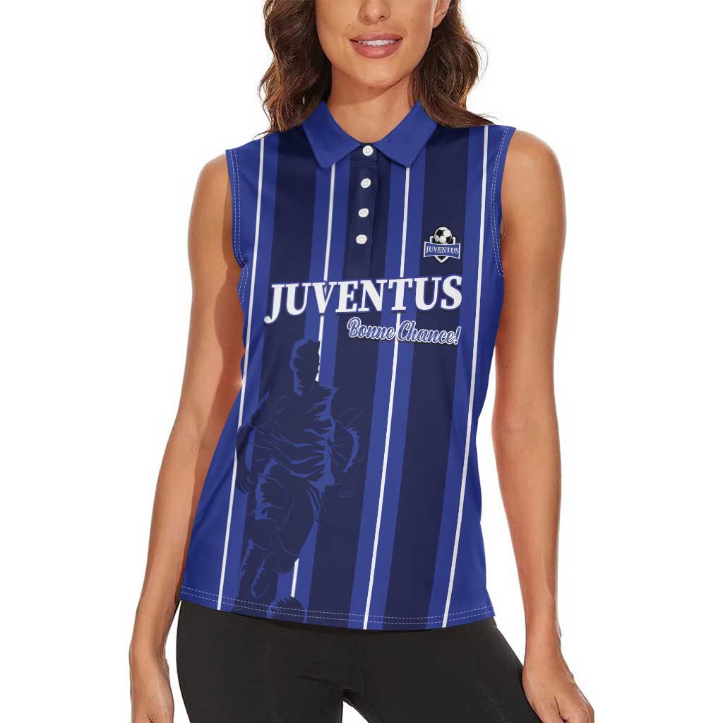 Solo Haiti Football Custom Women Sleeveless Polo Shirt Bonne Chance Les Cayes - Wonder Print Shop