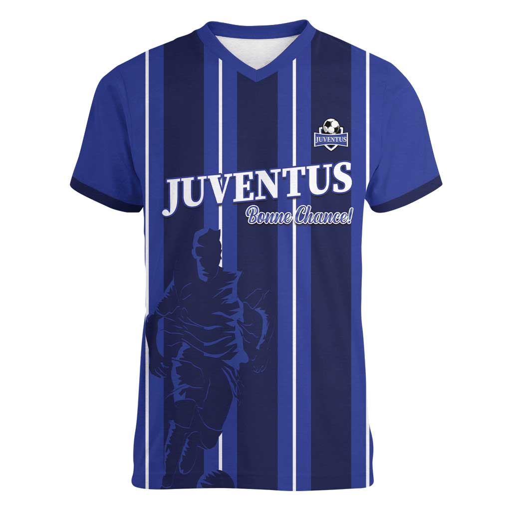 Solo Haiti Football Custom Women V-Neck T-Shirt Bonne Chance Les Cayes - Wonder Print Shop