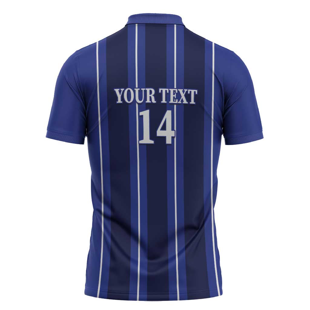 Solo Haiti Football Custom Zipper Polo Shirt Bonne Chance Les Cayes - Wonder Print Shop