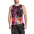Presonalised Tonga Breast Cancer Awareness Men Tank Top Pink Ribbon Brave Strong Warrior Tongan Ngatu Pattern - Wonder Print Shop
