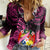 Presonalised Tonga Breast Cancer Awareness Women Casual Shirt Pink Ribbon Brave Strong Warrior Tongan Ngatu Pattern - Wonder Print Shop