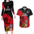 Czech Republic Independence Day Couples Matching Long Sleeve Bodycon Dress and Hawaiian Shirt Coat Of Arms With Czechia Rosa - Wonder Print Shop