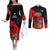 czech-republic-indipendence-day-couples-matching-off-the-shoulder-long-sleeve-dress-and-long-sleeve-button-shirts-coat-of-arms-with-czechia-rosa
