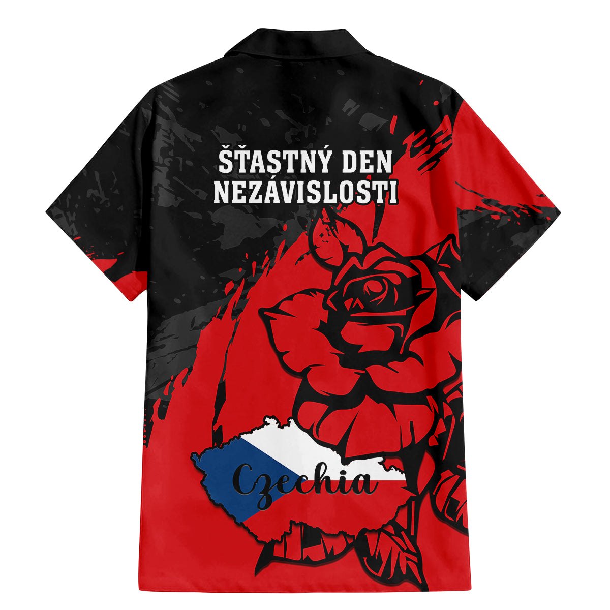 Czech Republic Independence Day Family Matching Mermaid Dress and Hawaiian Shirt Coat Of Arms With Czechia Rosa - Wonder Print Shop