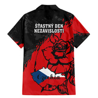 Czech Republic Independence Day Family Matching Mermaid Dress and Hawaiian Shirt Coat Of Arms With Czechia Rosa - Wonder Print Shop