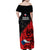 Czech Republic Independence Day Family Matching Off Shoulder Maxi Dress and Hawaiian Shirt Coat Of Arms With Czechia Rosa - Wonder Print Shop