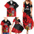 Czech Republic Independence Day Family Matching Summer Maxi Dress and Hawaiian Shirt Coat Of Arms With Czechia Rosa - Wonder Print Shop