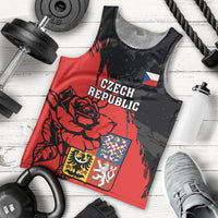Czech Republic Independence Day Men Tank Top Coat Of Arms With Czechia Rosa - Wonder Print Shop