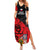 Czech Republic Independence Day Summer Maxi Dress Coat Of Arms With Czechia Rosa - Wonder Print Shop