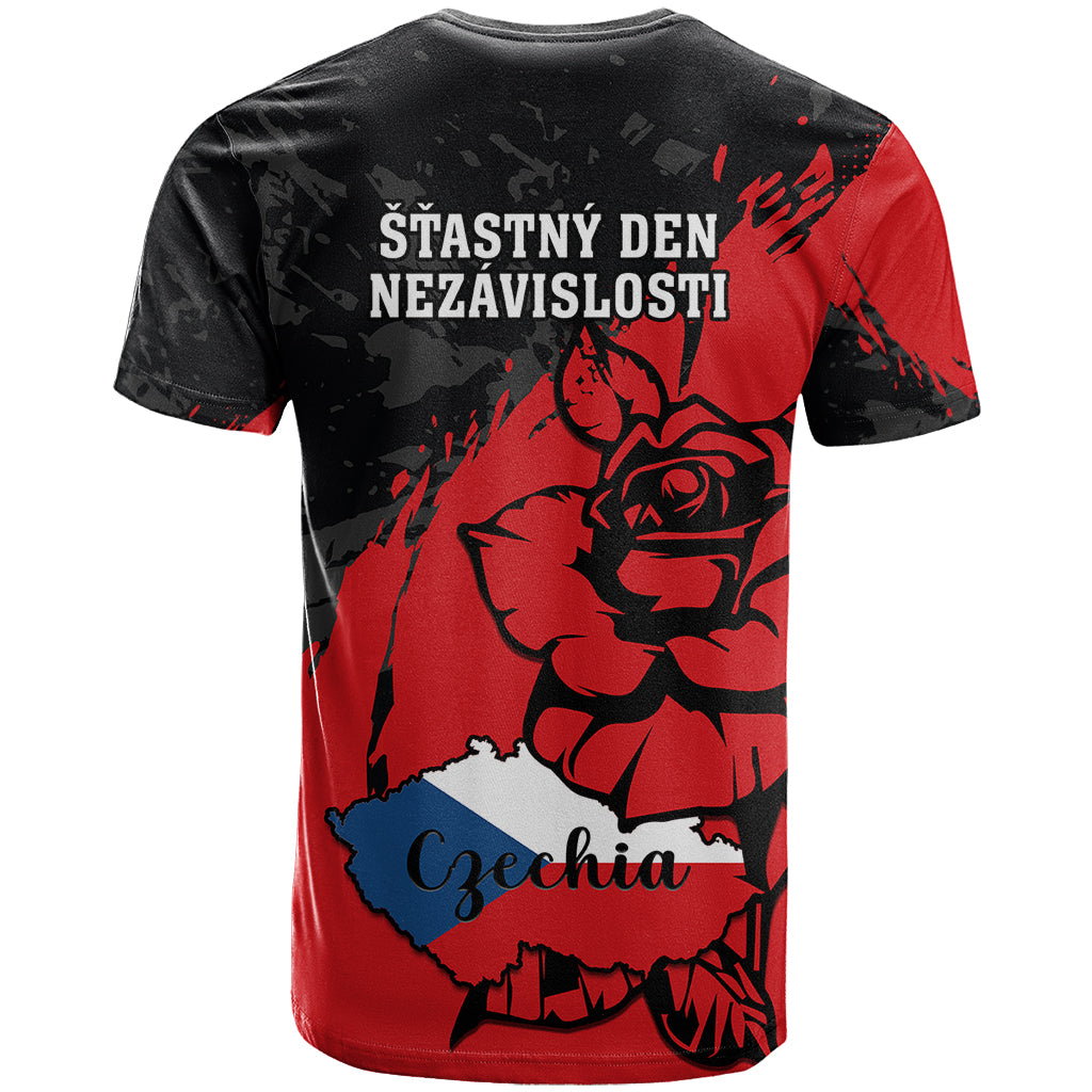Czech Republic Independence Day T Shirt Coat Of Arms With Czechia Rosa - Wonder Print Shop