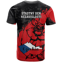 Czech Republic Independence Day T Shirt Coat Of Arms With Czechia Rosa - Wonder Print Shop