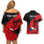 Presonalised Czech Republic Independence Day Couples Matching Off Shoulder Short Dress and Hawaiian Shirt Coat Of Arms With Czechia Rosa - Wonder Print Shop