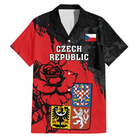 Presonalised Czech Republic Independence Day Family Matching Mermaid Dress and Hawaiian Shirt Coat Of Arms With Czechia Rosa - Wonder Print Shop