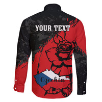 Presonalised Czech Republic Independence Day Family Matching Puletasi Dress and Hawaiian Shirt Coat Of Arms With Czechia Rosa - Wonder Print Shop