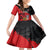Presonalised Czech Republic Independence Day Kid Short Sleeve Dress Coat Of Arms With Czechia Rosa - Wonder Print Shop