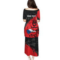 Presonalised Czech Republic Independence Day Puletasi Coat Of Arms With Czechia Rosa - Wonder Print Shop