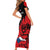 Presonalised Czech Republic Independence Day Short Sleeve Bodycon Dress Coat Of Arms With Czechia Rosa - Wonder Print Shop