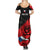 Presonalised Czech Republic Independence Day Summer Maxi Dress Coat Of Arms With Czechia Rosa - Wonder Print Shop