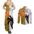 Fiji And Australia Rugby Couples Matching Summer Maxi Dress and Long Sleeve Button Shirts 2023 World Cup Aboriginal Mix Tapa Pattern - Wonder Print Shop
