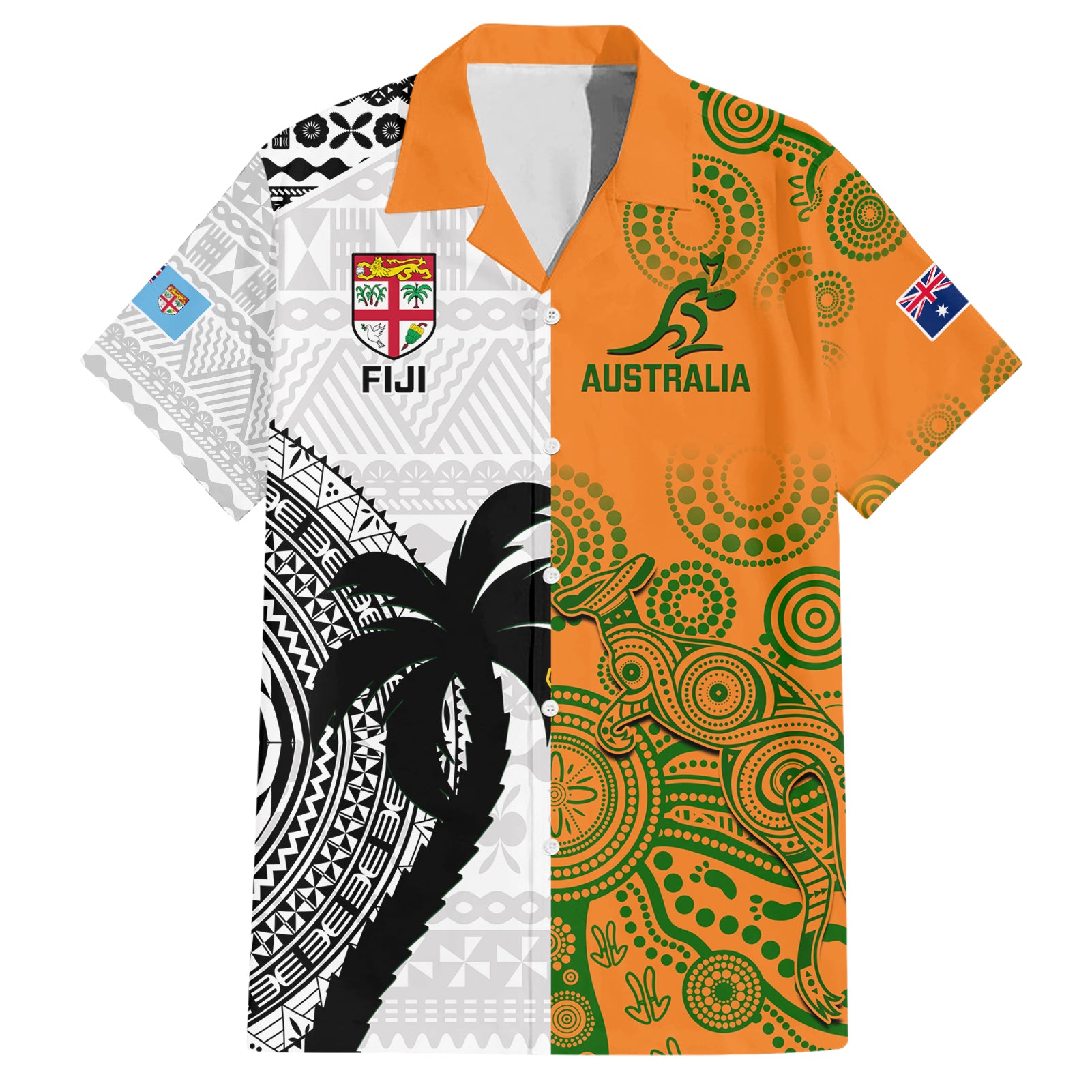 fiji-and-australia-rugby-hawaiian-shirt-2023-world-cup-aboriginal-mix-tapa-pattern