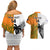 Custom Fiji And Australia Rugby Couples Matching Off Shoulder Short Dress and Hawaiian Shirt 2023 World Cup Aboriginal Mix Tapa Pattern - Wonder Print Shop