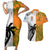 Custom Fiji And Australia Rugby Couples Matching Short Sleeve Bodycon Dress and Hawaiian Shirt 2023 World Cup Aboriginal Mix Tapa Pattern - Wonder Print Shop