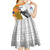 Custom Fiji And Australia Rugby Kid Short Sleeve Dress 2023 World Cup Aboriginal Mix Tapa Pattern - Wonder Print Shop