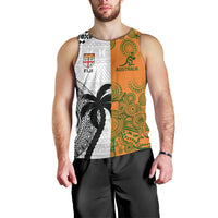 Custom Fiji And Australia Rugby Men Tank Top 2023 World Cup Aboriginal Mix Tapa Pattern - Wonder Print Shop