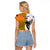 Custom Fiji And Australia Rugby Raglan Cropped T Shirt 2023 World Cup Aboriginal Mix Tapa Pattern - Wonder Print Shop