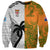 Custom Fiji And Australia Rugby Sweatshirt 2023 World Cup Aboriginal Mix Tapa Pattern - Wonder Print Shop