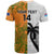 Custom Fiji And Australia Rugby T Shirt 2023 World Cup Aboriginal Mix Tapa Pattern - Wonder Print Shop