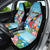 Personalized Antigua and Barbuda Christmas Car Seat Cover Windsurfing Santa Caribbean Tropical Style - Wonder Print Shop