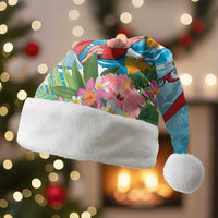 Personalized Antigua and Barbuda Christmas Santa Hat Windsurfing Santa Caribbean Tropical Style - Wonder Print Shop