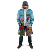 Personalized Antigua and Barbuda Christmas Cloak Windsurfing Santa Caribbean Tropical Style - Wonder Print Shop