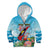 Personalized Antigua and Barbuda Christmas Kid Hoodie Windsurfing Santa Caribbean Tropical Style - Wonder Print Shop