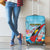 Personalized Antigua and Barbuda Christmas Luggage Cover Windsurfing Santa Caribbean Tropical Style - Wonder Print Shop