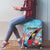 Personalized Antigua and Barbuda Christmas Luggage Cover Windsurfing Santa Caribbean Tropical Style - Wonder Print Shop