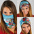 Personalized Antigua and Barbuda Christmas Neck Gaiter Windsurfing Santa Caribbean Tropical Style - Wonder Print Shop
