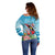 Personalized Antigua and Barbuda Christmas Off Shoulder Sweater Windsurfing Santa Caribbean Tropical Style - Wonder Print Shop