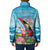 Personalized Antigua and Barbuda Christmas Padded Jacket Windsurfing Santa Caribbean Tropical Style - Wonder Print Shop